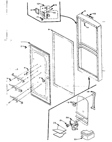 Refrigerator door parts
