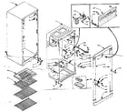 Kenmore 106M8A-F refrigerator cabinet parts diagram