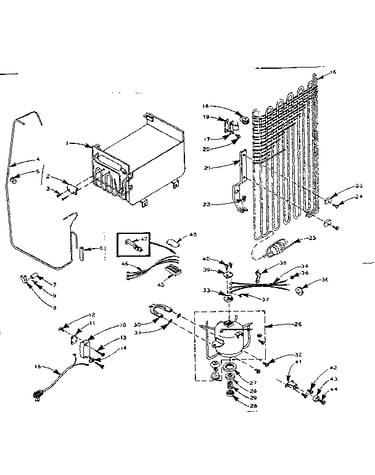 Refrigerator unit parts