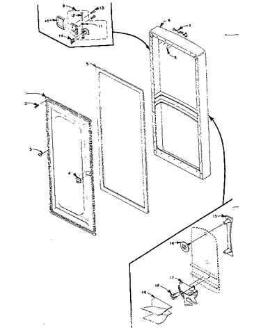Refrigerator door parts