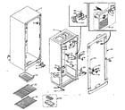 Kenmore 106M8S-F refrigerator cabinet parts diagram