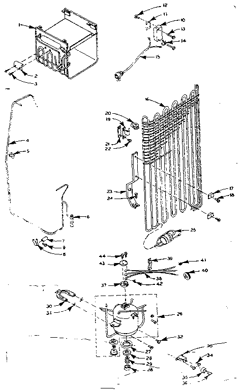 Refrigerator unit parts