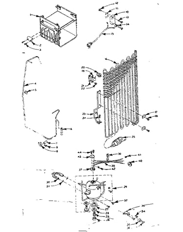Refrigerator unit parts