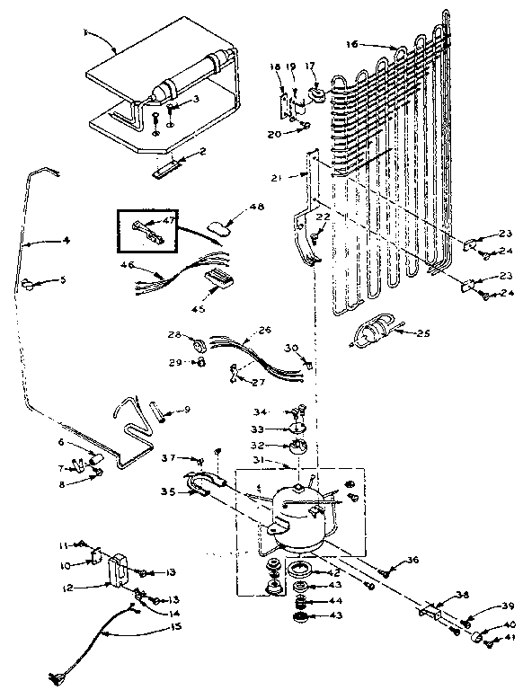 REFRIGERATOR UNIT PARTS