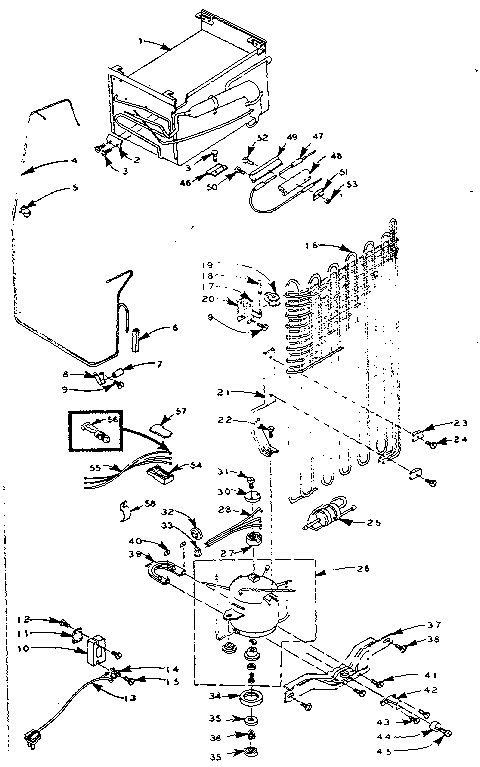 Refrigerator unit parts