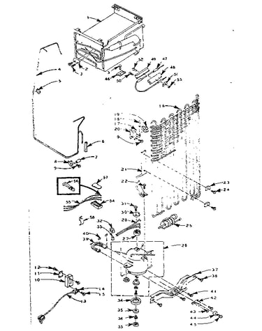 Refrigerator unit parts