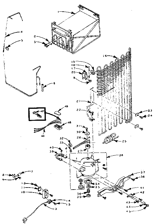 Refrigerator unit parts