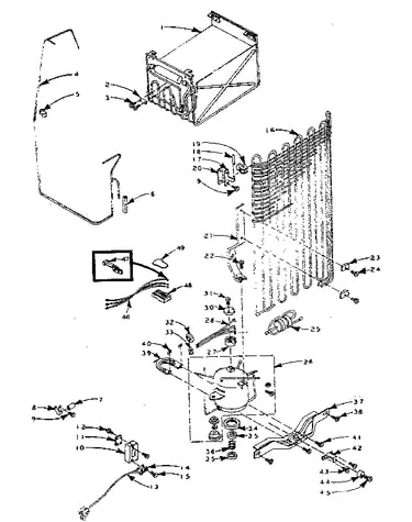 Refrigerator unit parts