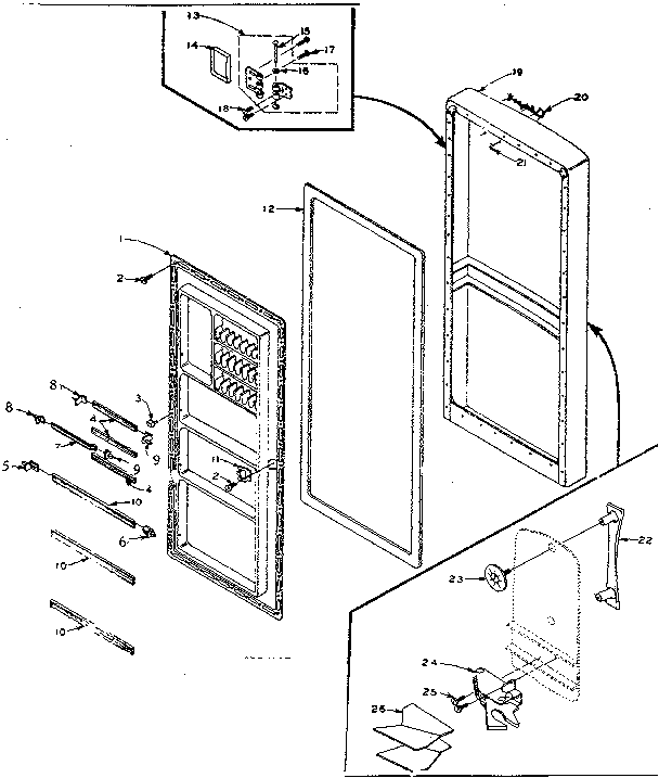 Refrigerator door parts