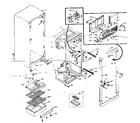 Kenmore 106M12A-F refrigerator cabinet parts diagram