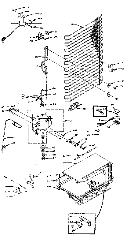 REFRIGERATOR UNIT PARTS