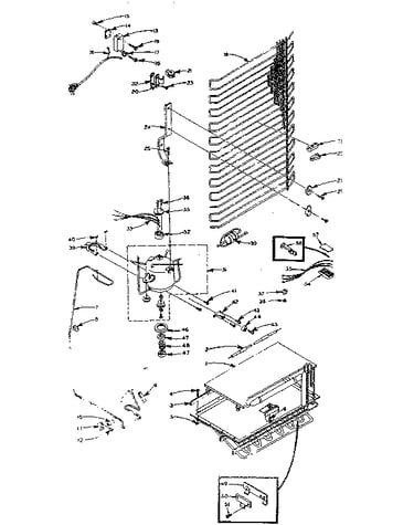 Refrigerator unit parts