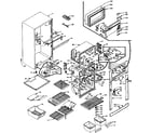Kenmore 106M12CL-F refrigerator cabinet parts diagram