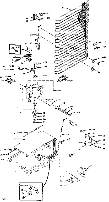 Refrigerator unit parts