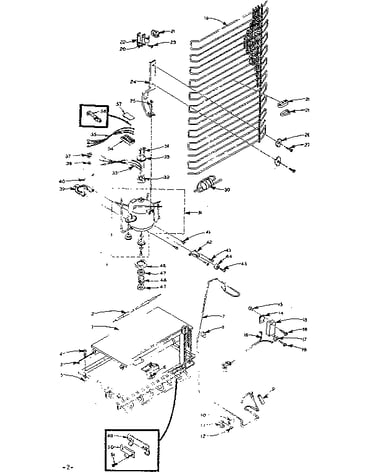 Refrigerator unit parts