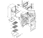 Kenmore 106M12CSL-F refrigerator cabinet parts diagram