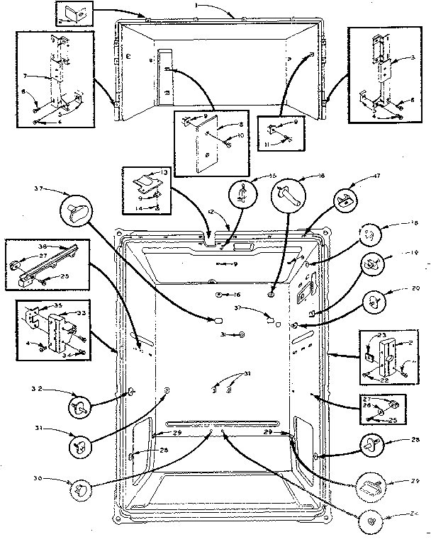 REFRIGERATOR LINER PARTS