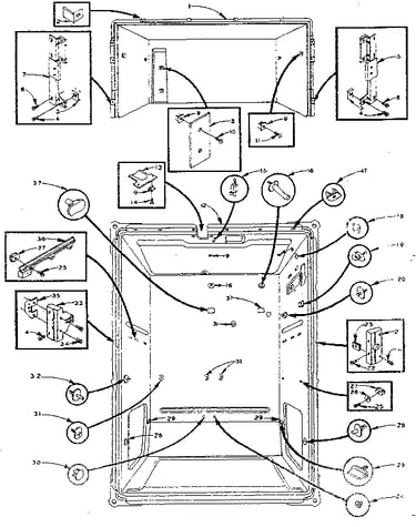Refrigerator liner parts