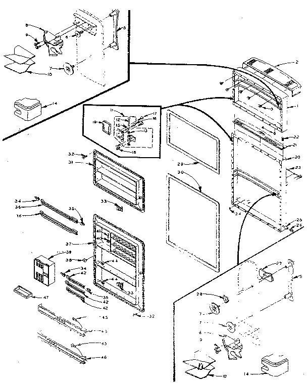 Refrigerator door parts