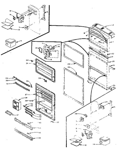 Refrigerator door parts