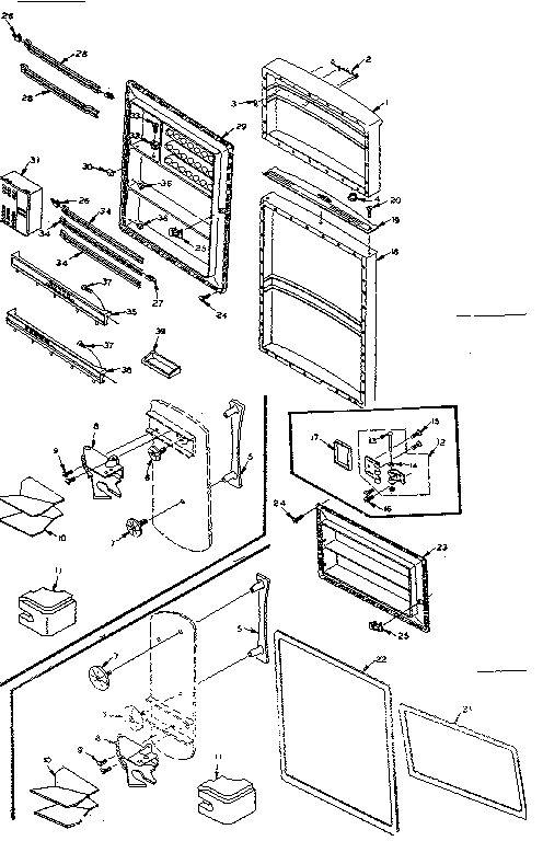 Refrigerator door