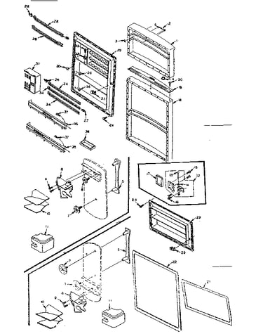 Refrigerator door