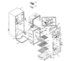 Kenmore 106M12DSL1-F refrigerator cabinet parts diagram