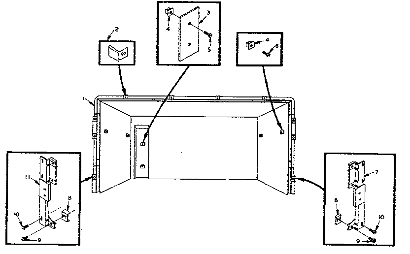 Refrigerator upper liner parts