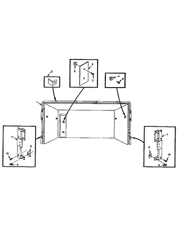 Refrigerator upper liner parts
