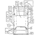 Kenmore 106M12H-F refrigerator liner parts diagram