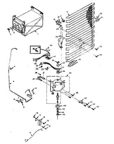 Refrigerator unit parts