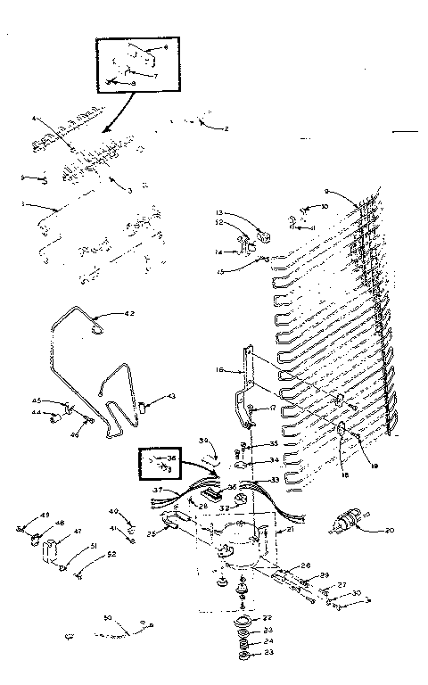 Refrigerator unit parts