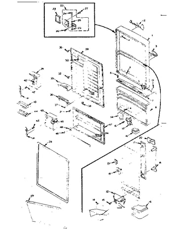 Refrigerator door parts