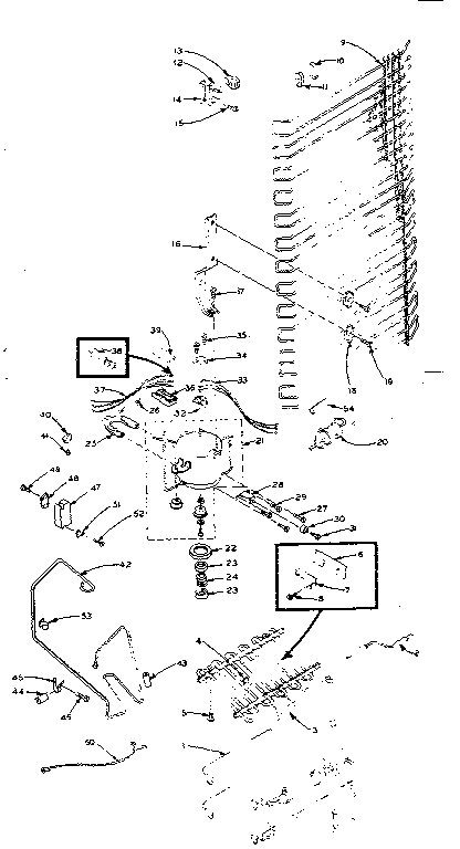 Refrigerator unit parts