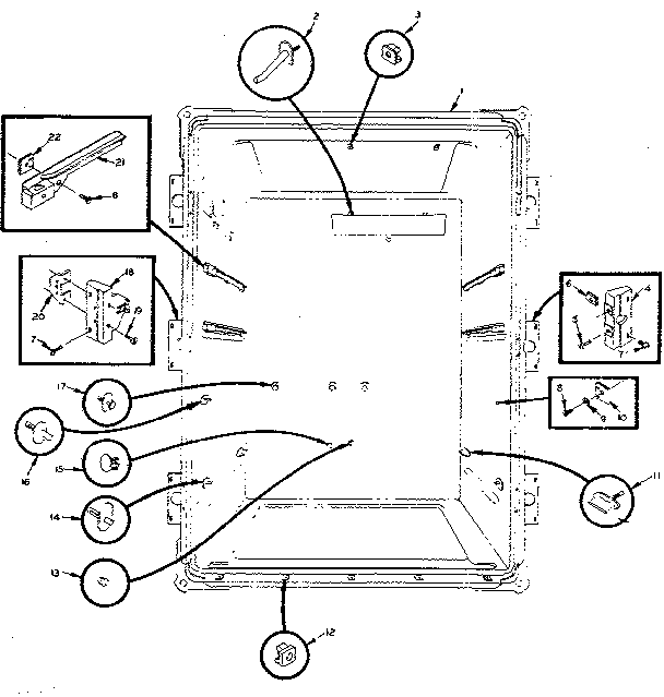 Upper liner parts