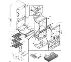 Kenmore 106M13ESL-F refrigerator cabinet parts diagram