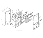 Kenmore 106N9A refrigerator cabinet parts diagram
