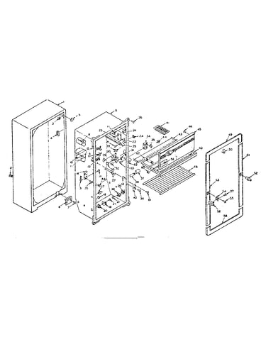 Refrigerator cabinet parts