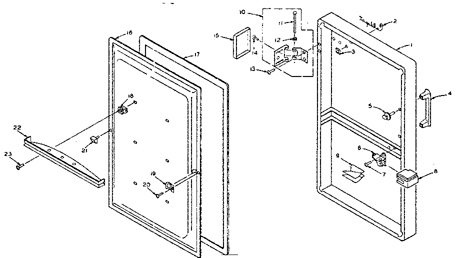 Refrigerator door parts