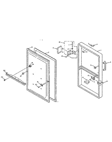 Refrigerator door parts