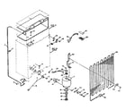 Kenmore 106N9A refrigerator unit parts diagram