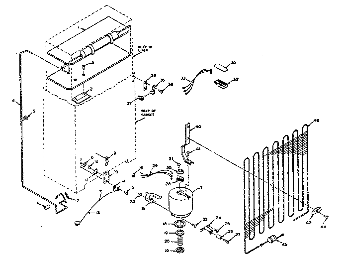 Refrigerator unit parts