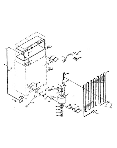 Refrigerator unit parts