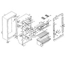 Kenmore 106N9B refrigerator cabinet parts diagram