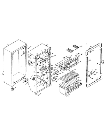 Refrigerator cabinet parts