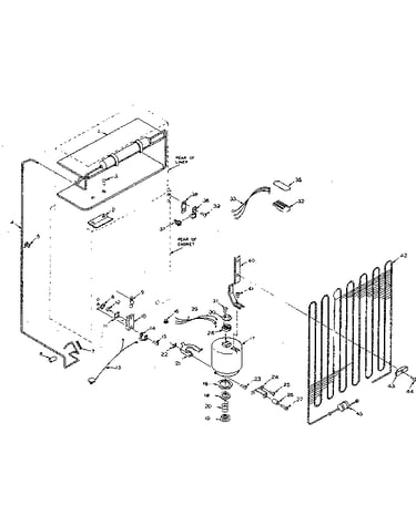 Refrigerator unit parts