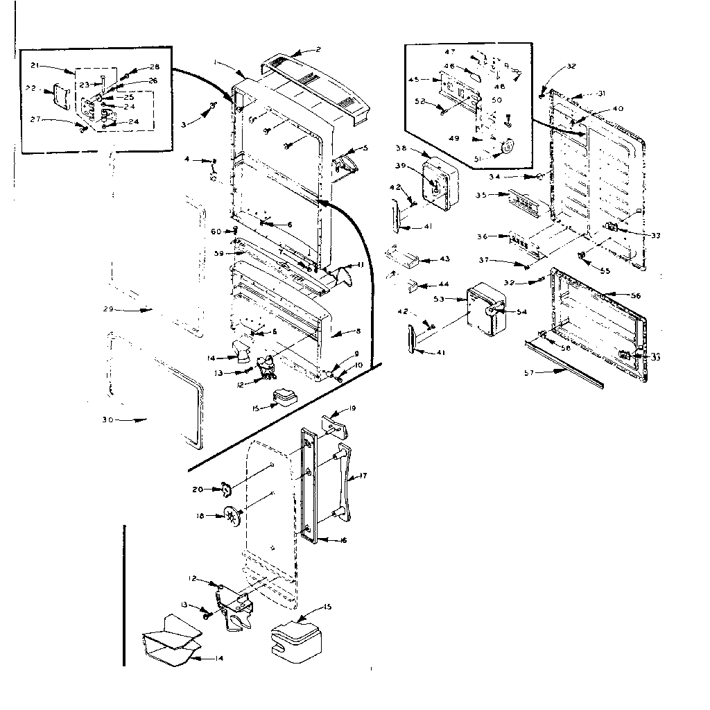 Refrigerator door parts