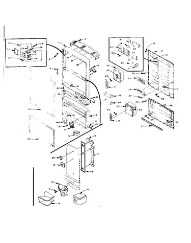 Refrigerator door parts