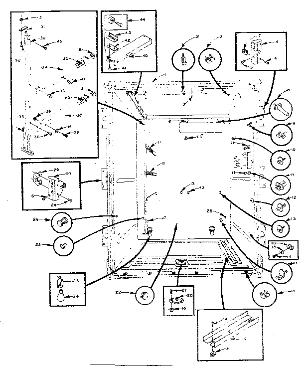 Upper liner parts