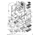 Kenmore 106M15E-F cabinet parts diagram